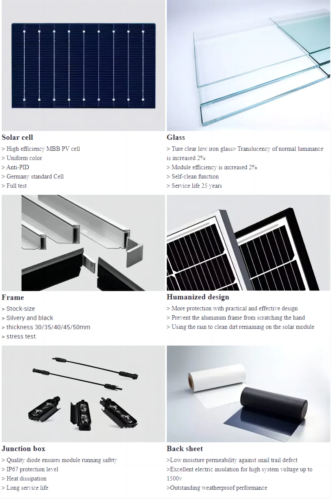 Ja Solar Panel 540W 545W 550W 555W Mbb Mono Perc Photovoltaic Panels Jam72s30 530-550mr