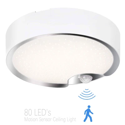 300 ルーメン電池式ナイトセンサー屋内 LED シーリングランプ装飾 LED シーリングランプ PIR センサー付き Lá Mparas De Gabinete 照明 80 個 SMD LED キャビネットランプ