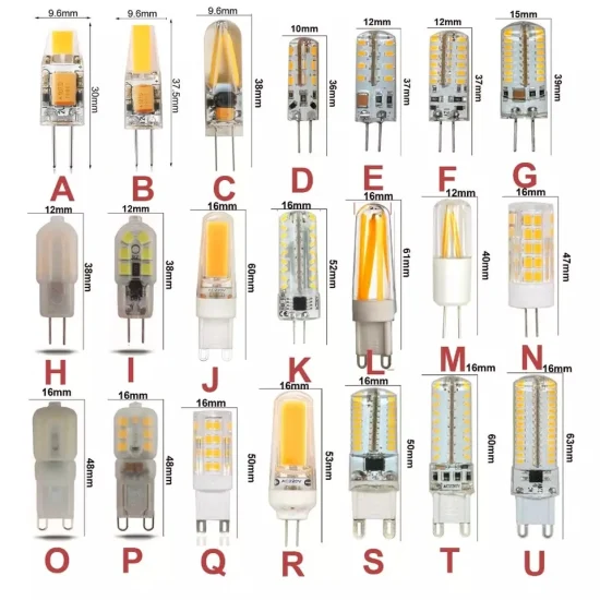 ハロゲン電球交換用 3000K 4000K 5000K 6500K 調光可能 1.1W 1.2W 1.3W 1.5W 1.8W 2W 3W 5W、5.5W、6W、バイピン COB SMD LED G4-G9 カプセル電球